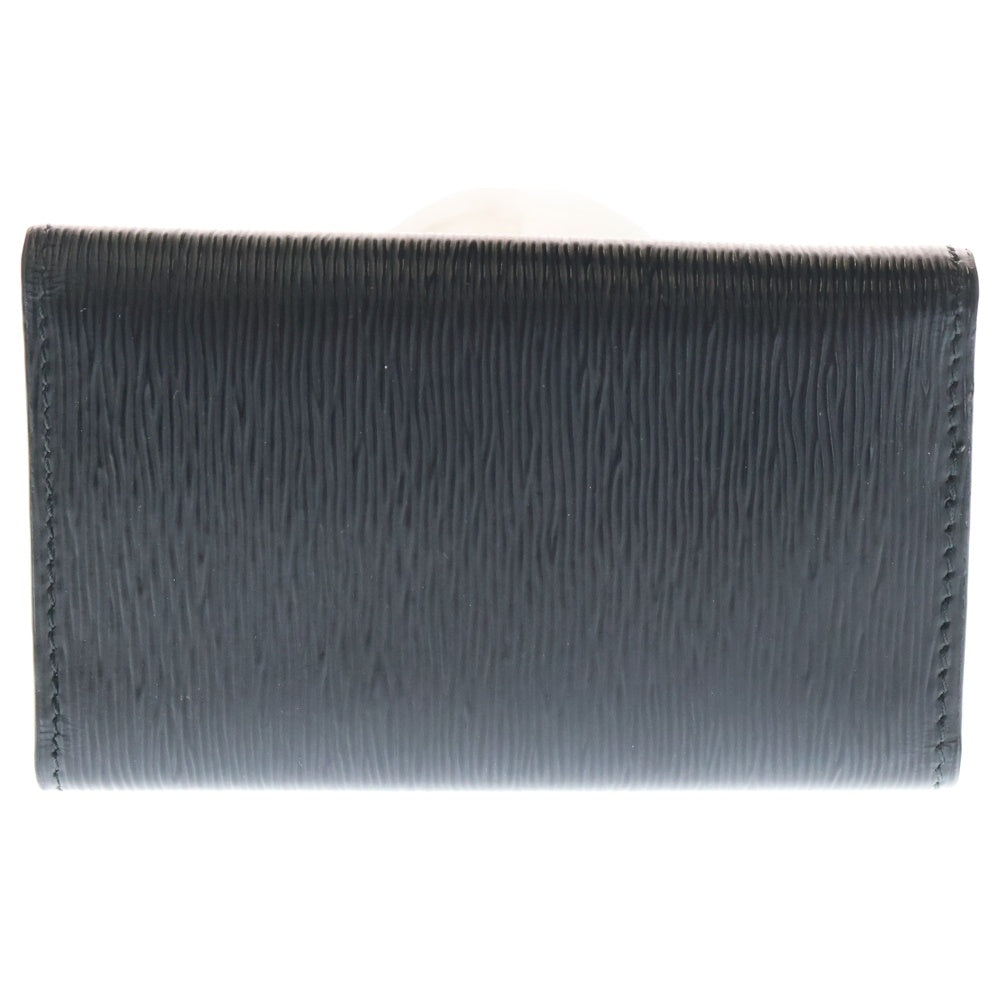 PRADA(プラダ) VITELLO MOVE 42488 1PG222 トライアングルロゴ レザー 6連キーケース ブラック/ゴールド