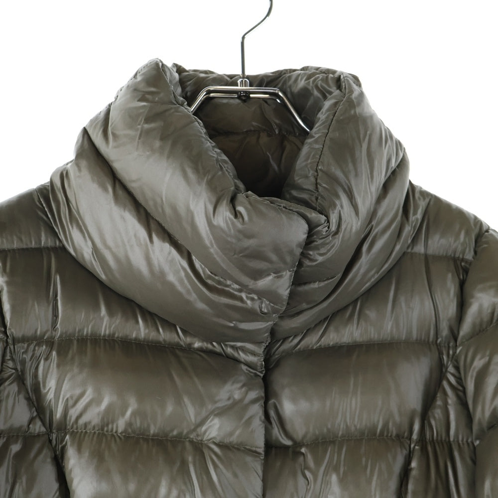 HERNO(ヘルノ) Button Long Down Jacket PI0029d-12017-8980 ボタン ロングダウンジャケット レディース カーキ
