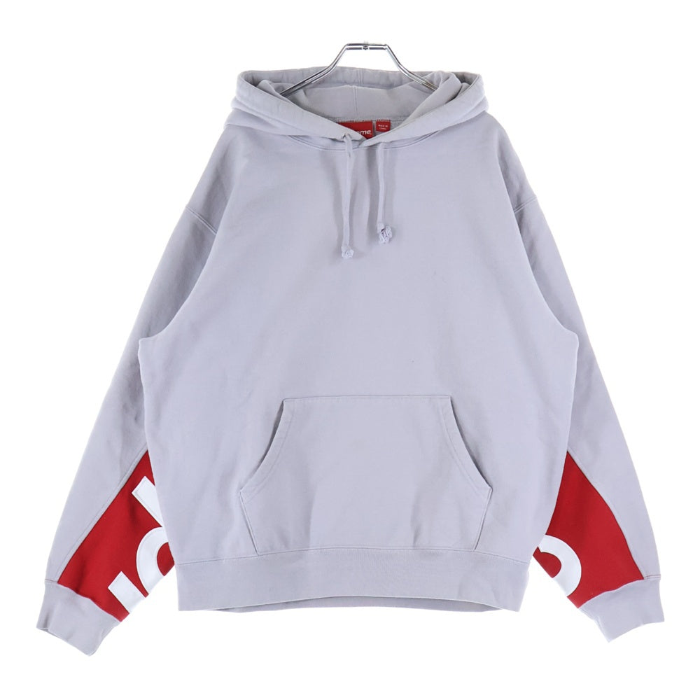 SUPREME(シュプリーム) 22SS Cropped Panels Hooded Sweatshirt クロップドパネル プルオーバースウェットパーカー フーディ グレー