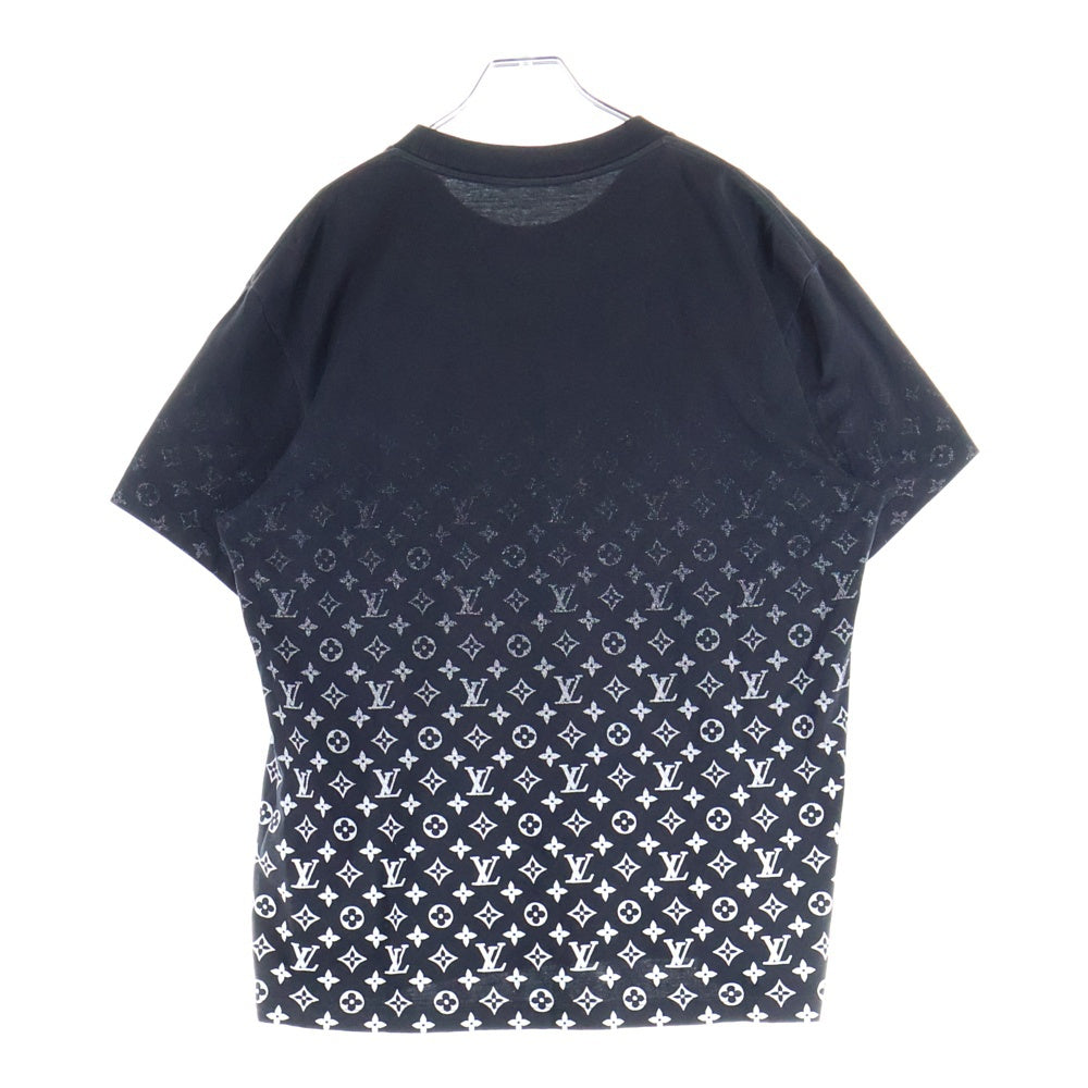 LOUIS VUITTON(ルイヴィトン) 20AW モノグラムグラディエント クルーネック半袖Tシャツカットソー ブラック/ホワイト RM202 NPG HJY77W