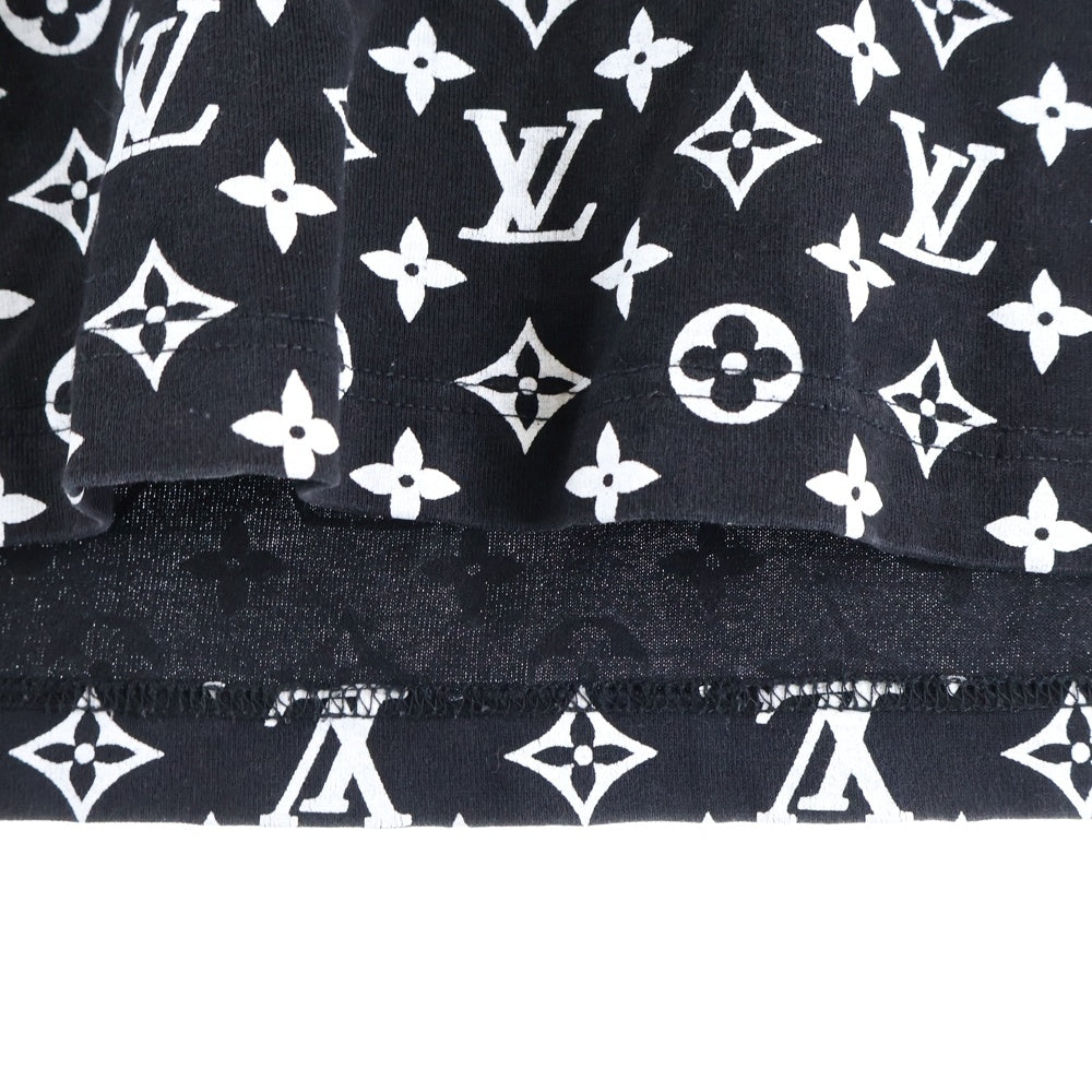 LOUIS VUITTON(ルイヴィトン) 20AW モノグラムグラディエント クルーネック半袖Tシャツカットソー ブラック/ホワイト RM202 NPG HJY77W