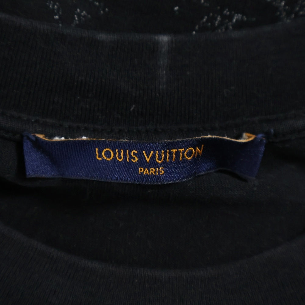 LOUIS VUITTON(ルイヴィトン) 20AW モノグラムグラディエント クルーネック半袖Tシャツカットソー ブラック/ホワイト RM202 NPG HJY77W
