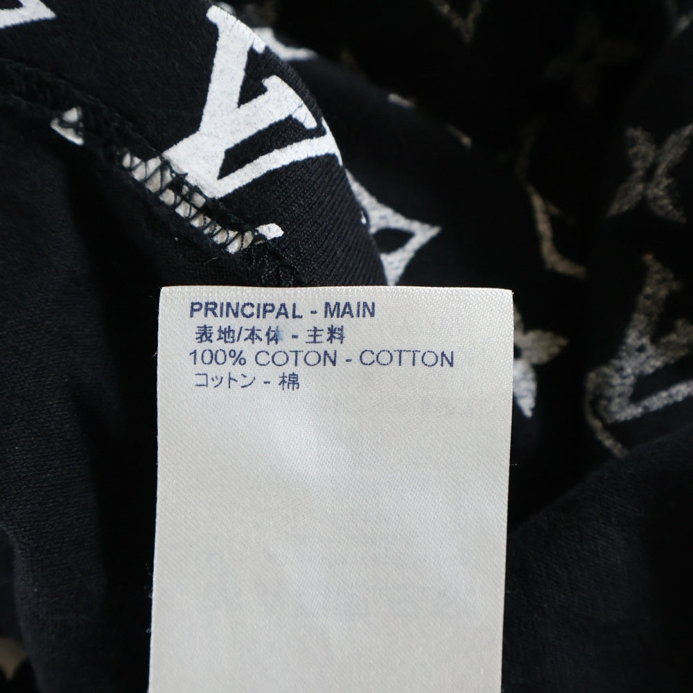 LOUIS VUITTON(ルイヴィトン) 20AW モノグラムグラディエント クルーネック半袖Tシャツカットソー ブラック/ホワイト RM202 NPG HJY77W