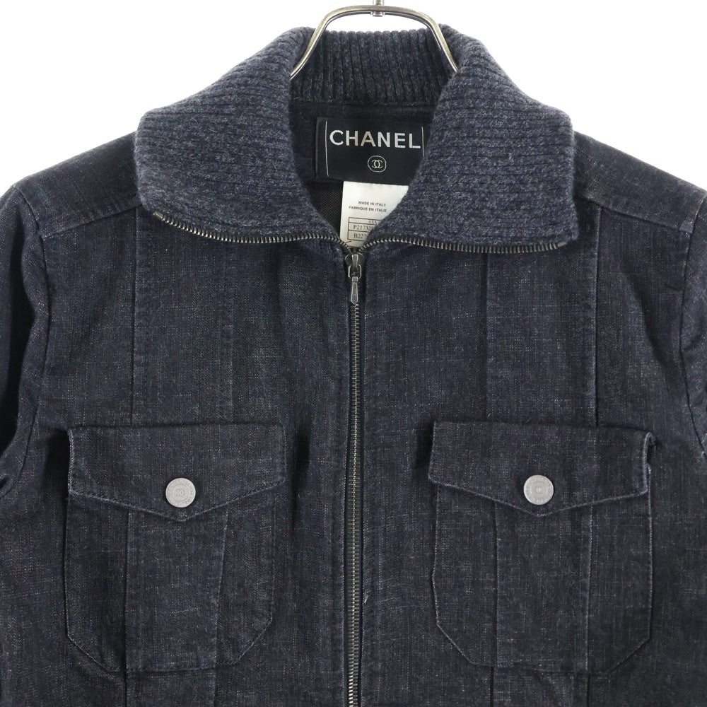 CHANEL(シャネル) ココマークボタンデニムジャケット ブラック P21732W03184 レディース
