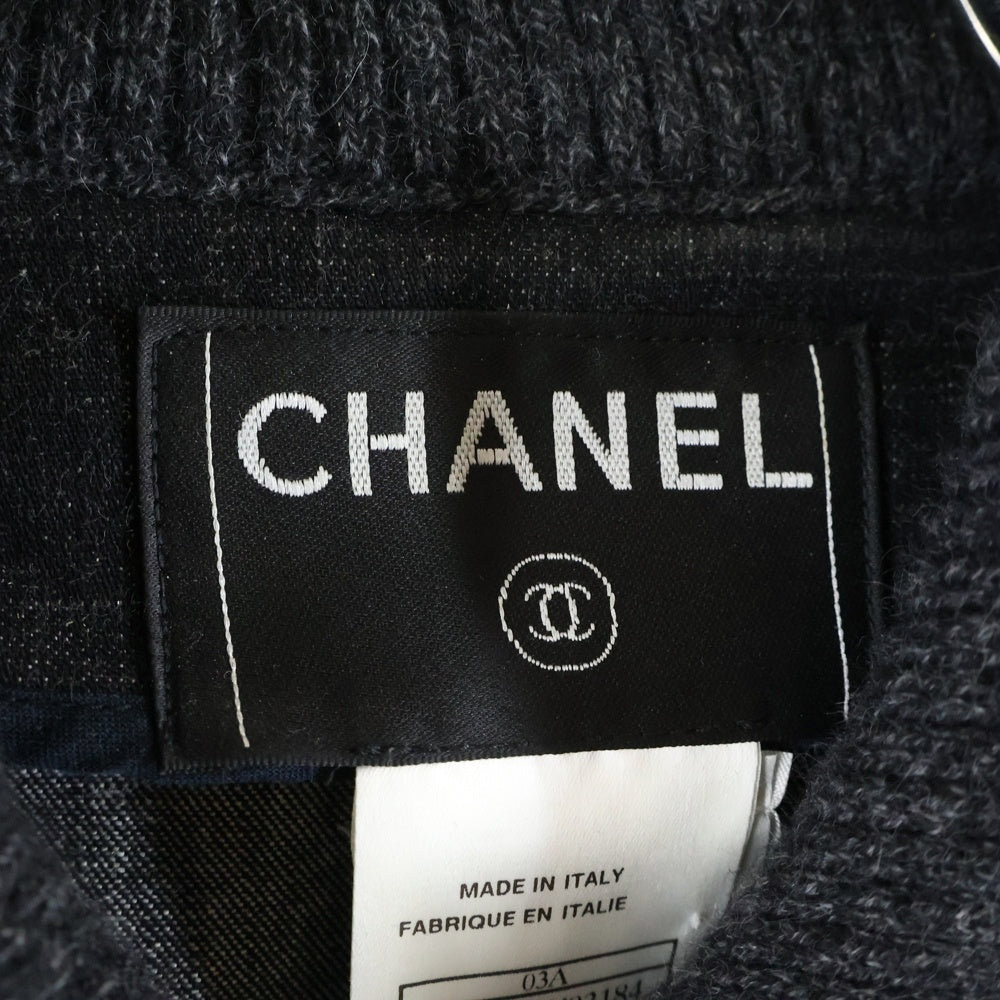 CHANEL(シャネル) ココマークボタンデニムジャケット ブラック P21732W03184 レディース