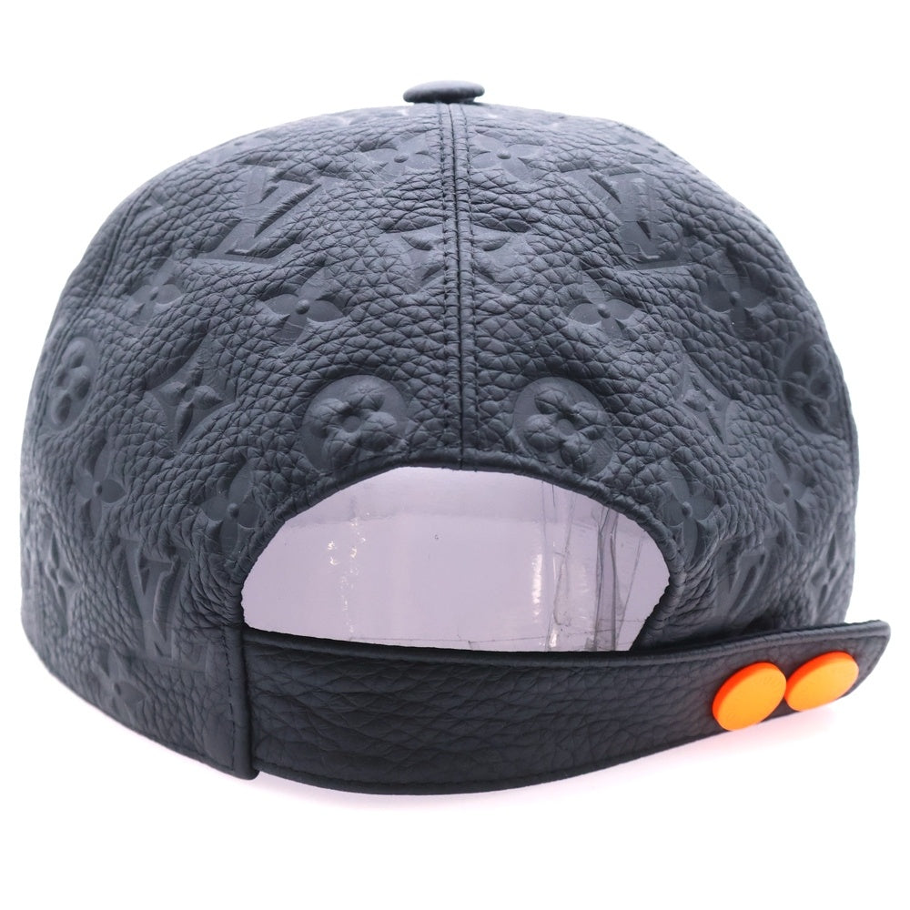 LOUIS VUITTON(ルイヴィトン) キャスケット・モノグラム クイル 1.0 キャップ ブラック トリヨンレザー ヴァージル・アブロー 帽子 MP2320