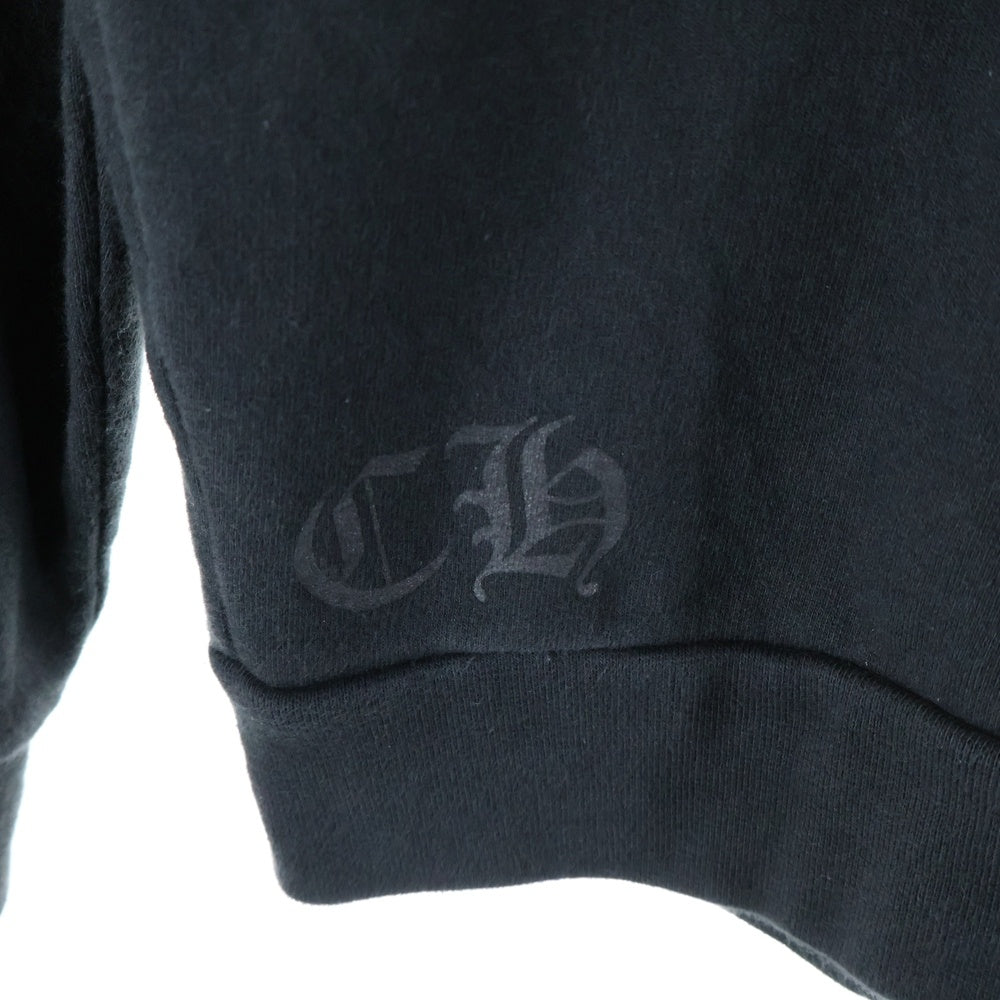 CHROME HEARTS(クロムハーツ) SWTSHRT PLVR ネックロゴ クルーネックスウェットトレーナー ブラック