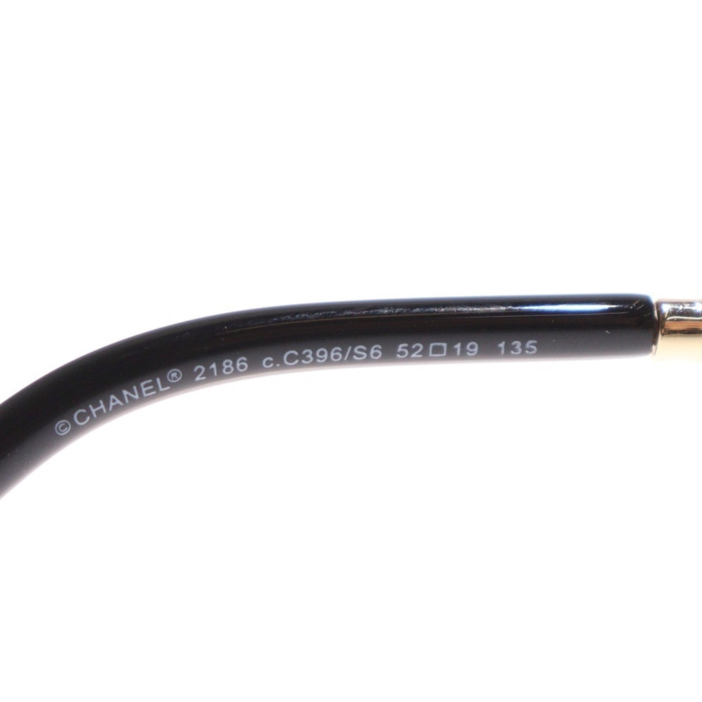 CHANEL(シャネル) 2186 ラウンドフレーム ゴールドテンプル サングラス メガネ 眼鏡 ゴールド/ブラック