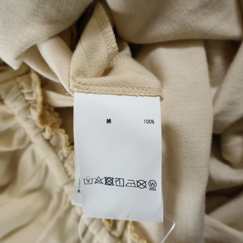 NO BRAND(ノーブランド) PINKHOUSE (ピンクハウス) 裏地裾布帛ピコフリル使いワンピース アイボリー A2131FAY183