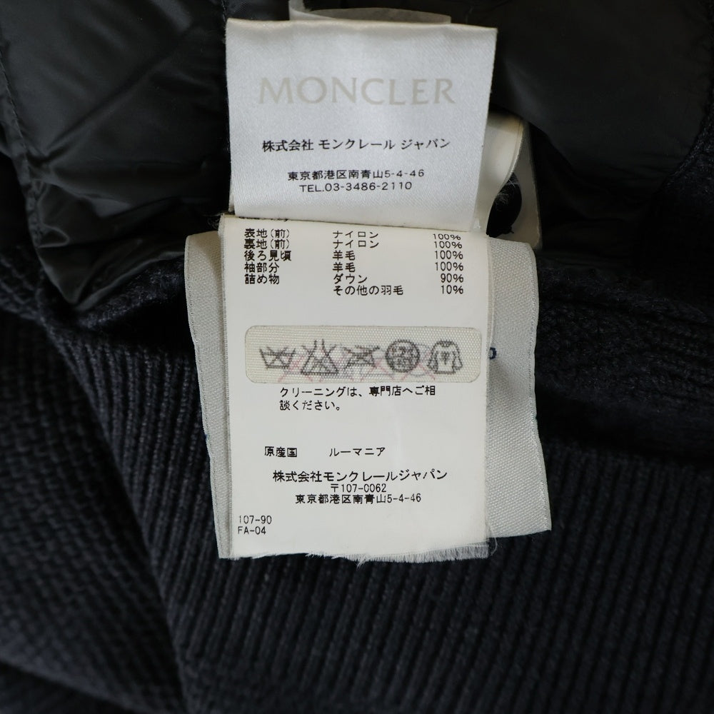 MONCLER(モンクレール) MAGLIONE TRICOT ALLA COREANA ダウン切替