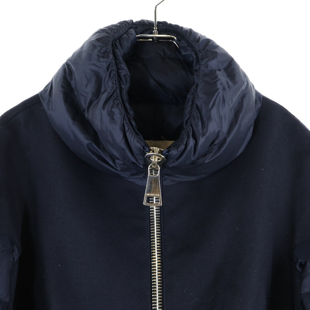 MONCLER(モンクレール) FAYRAC GIUBBOTTO ウール切替ダウンジャケット ネイビー A20934988210 レディース
