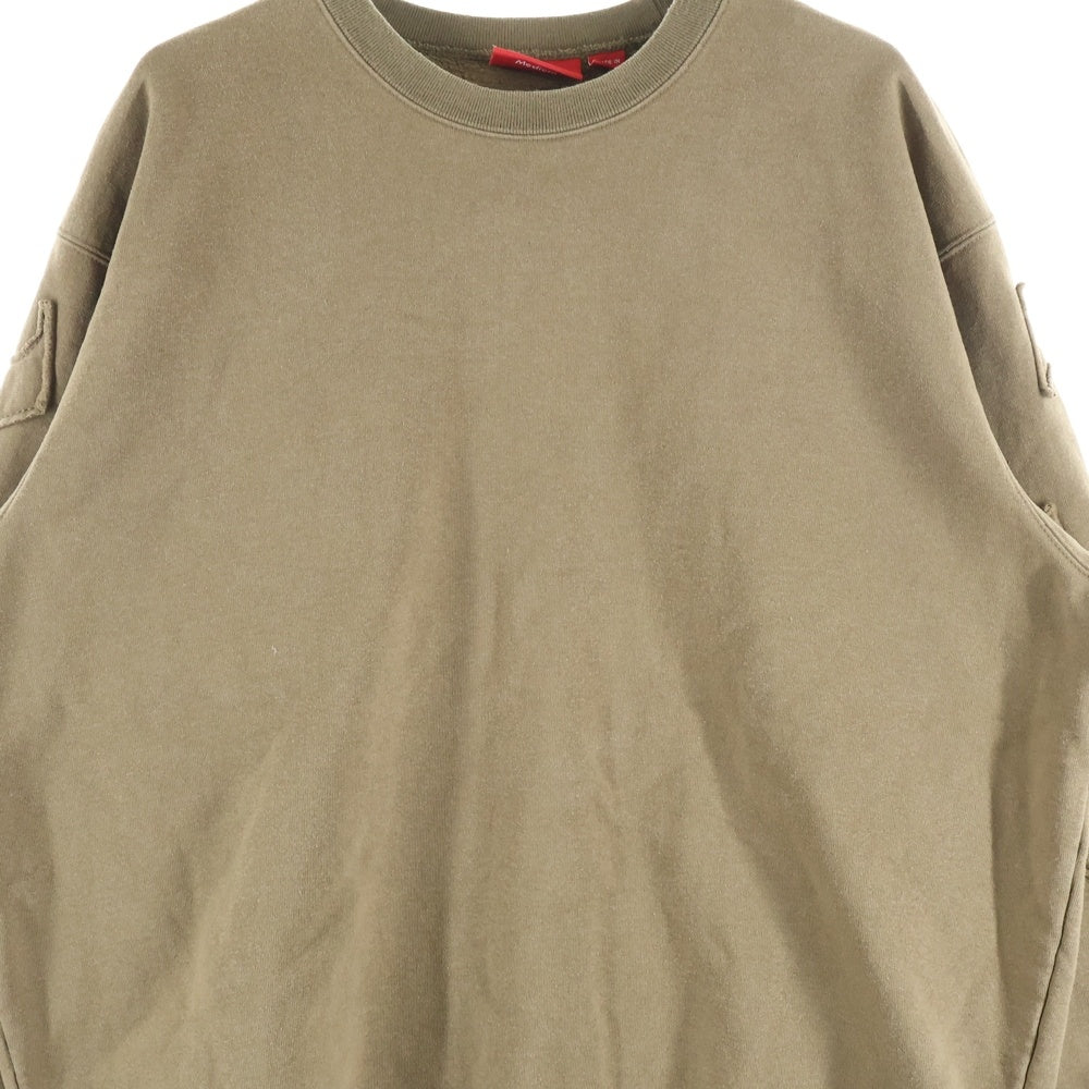 SUPREME(シュプリーム) 22SS Tonal Applique Crewneck トナール アップリケ クルーネックスウェットトレーナー ブラウン