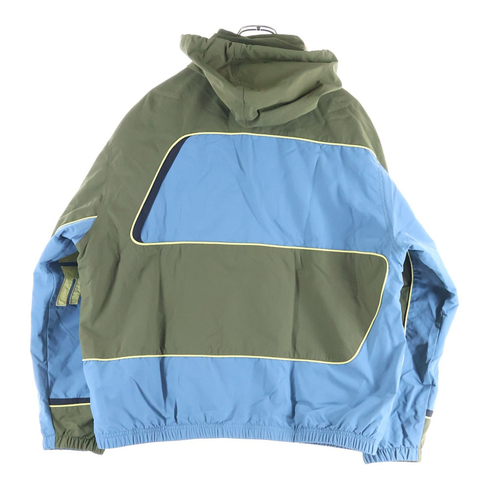 SUPREME(シュプリーム) 21AW S Paneled Track Jacket Sパネルトラックジャケット ナイロンジップジャケット フーディー カーキ/ブルー