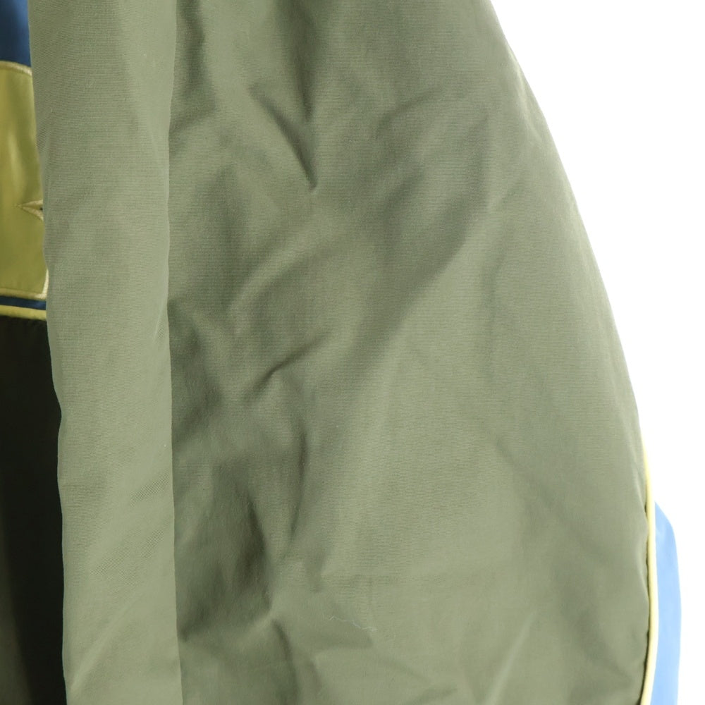 SUPREME(シュプリーム) 21AW S Paneled Track Jacket Sパネルトラックジャケット ナイロンジップジャケット フーディー カーキ/ブルー
