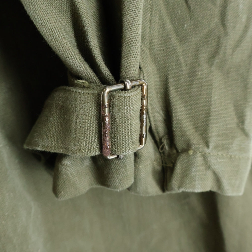 VINTAGE(ヴィンテージ) 50s M35 フランス軍 モーターサイクルコート ミリタリーコート カーキ