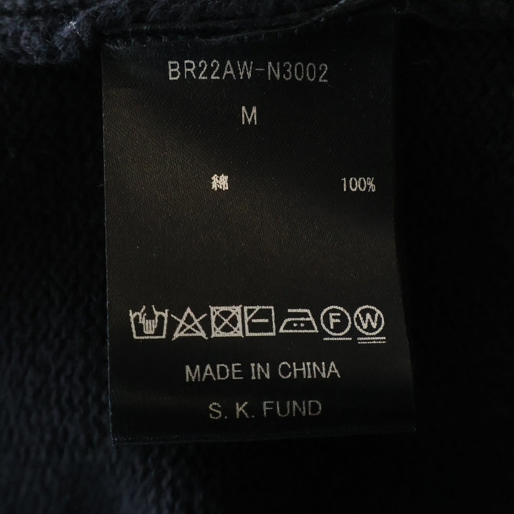 BREATH(ブレス) 22AW CRUSH LETTERED CARDIGAN BR22AW-N3002 クラッシュ ニットカーディガン ブラック