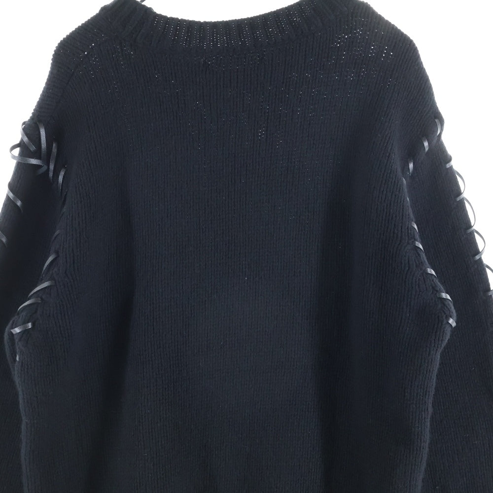 DISCOVERED(ディスカバード) LOOPING KNIT DC-AW22-KN-03 ルーピングクルーネックニットセーター ブラック