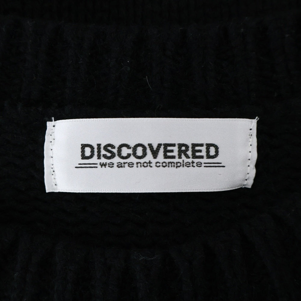 DISCOVERED(ディスカバード) LOOPING KNIT DC-AW22-KN-03 ルーピングクルーネックニットセーター ブラック