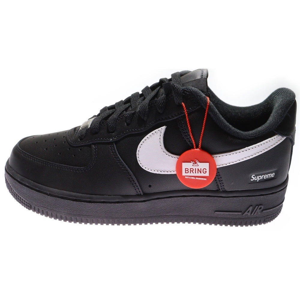 NIKE(ナイキ) ×SUPREME AIR FORCE 1 LOW CU9225-002 シュプリーム エアフォース1 ローカットスニーカー レディース ブラック/ホワイト US6/24cm
