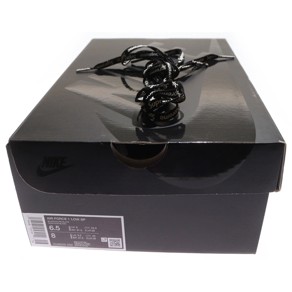 NIKE(ナイキ) ×SUPREME AIR FORCE 1 LOW CU9225-002 シュプリーム エアフォース1 ローカットスニーカー レディース ブラック/ホワイト US6.5/24.5cm