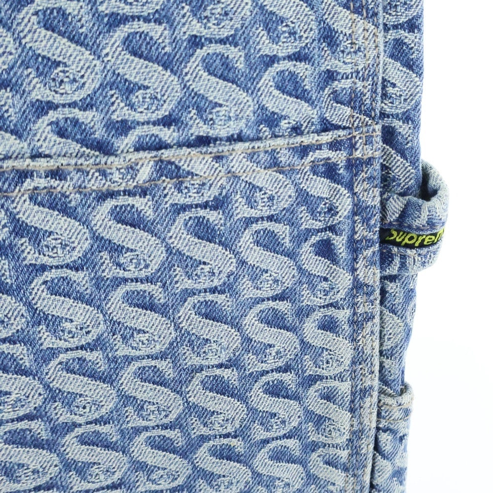 SUPREME(シュプリーム) 21AW Monogram Double Knee Denim Painter Pant モノグラム ダブルニー デニムペインターパンツ ジーンズ インディゴ