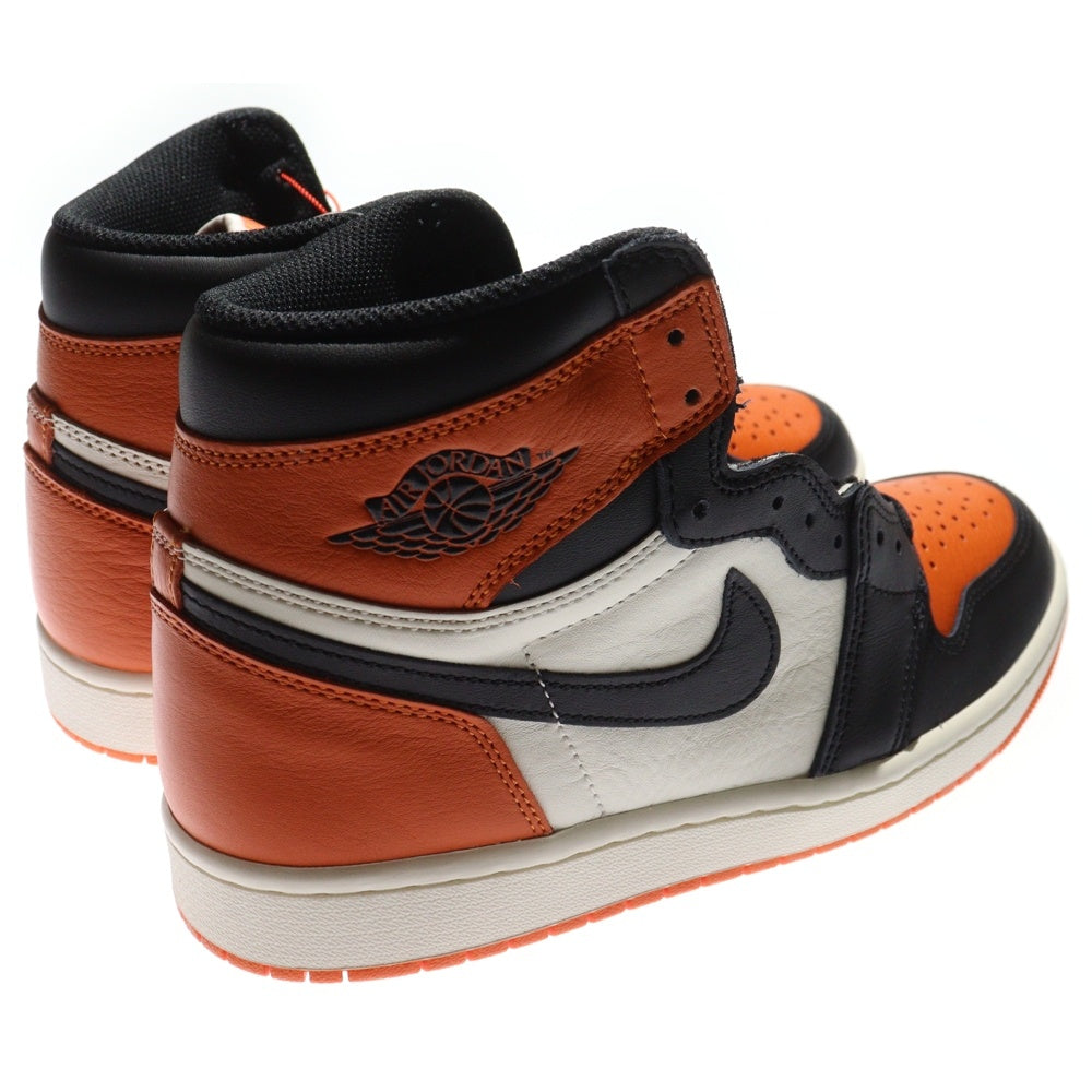 NIKE(ナイキ) AIR JORDAN 1 RETRO HIGH OG Shattered Backboard DZ5485-008 エア ジョーダン 1 レトロ シャッタードバックボード ハイカットスニーカー オレンジ US9/27cm