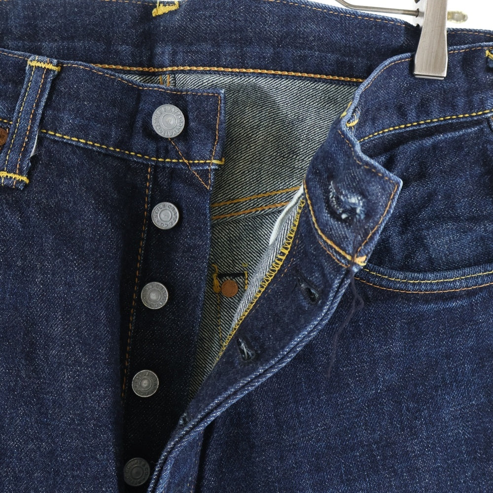 EVISU(エビス) Lot 2001 NO.2 KAMOME カモメプリント ボタンフライ デニムパンツ ジーンズ インディゴ