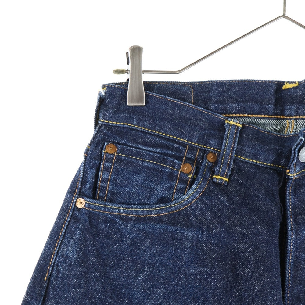 EVISU(エビス) Lot 2001 NO.2 KAMOME カモメプリント ボタンフライ デニムパンツ ジーンズ インディゴ