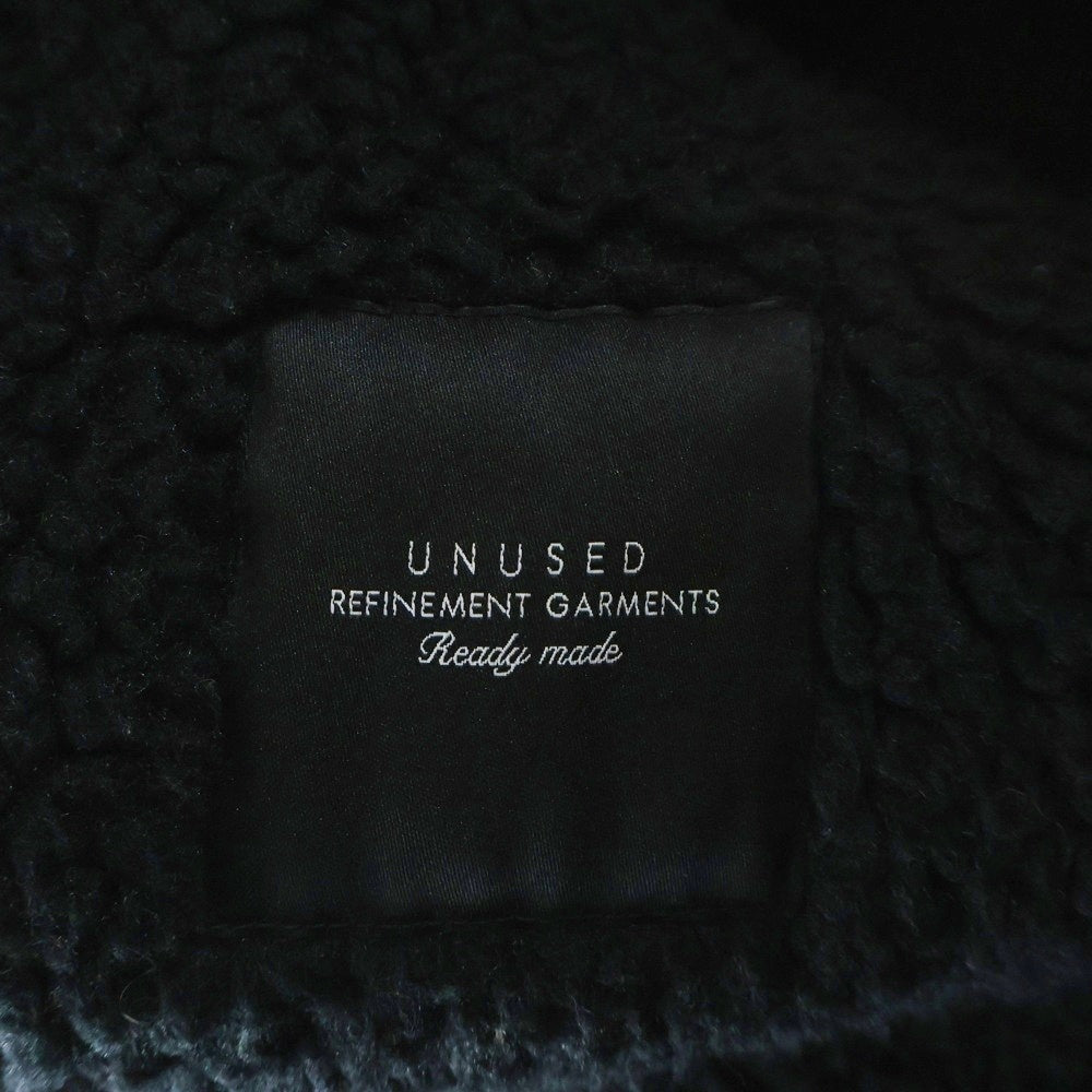 UNUSED(アンユーズド) 17AW ×BEAUTY&YOUTH B-3 ボアフリースジャケット ブラック