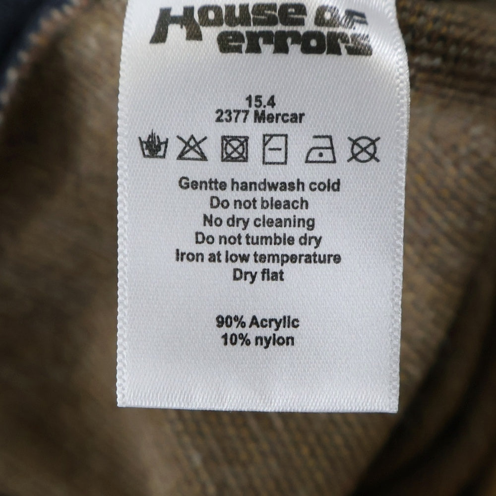 House Of Error(ハウスオブエラー) ドローコード付き プリントニットロングパンツ イエロー