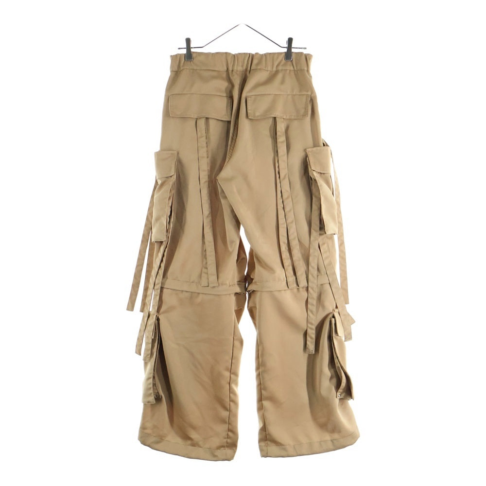 TAAKK(ターク) 21SS SATIN PANTS サテンカーゴ ワイドパンツ スラックス ベージュ TA21SS-PT019