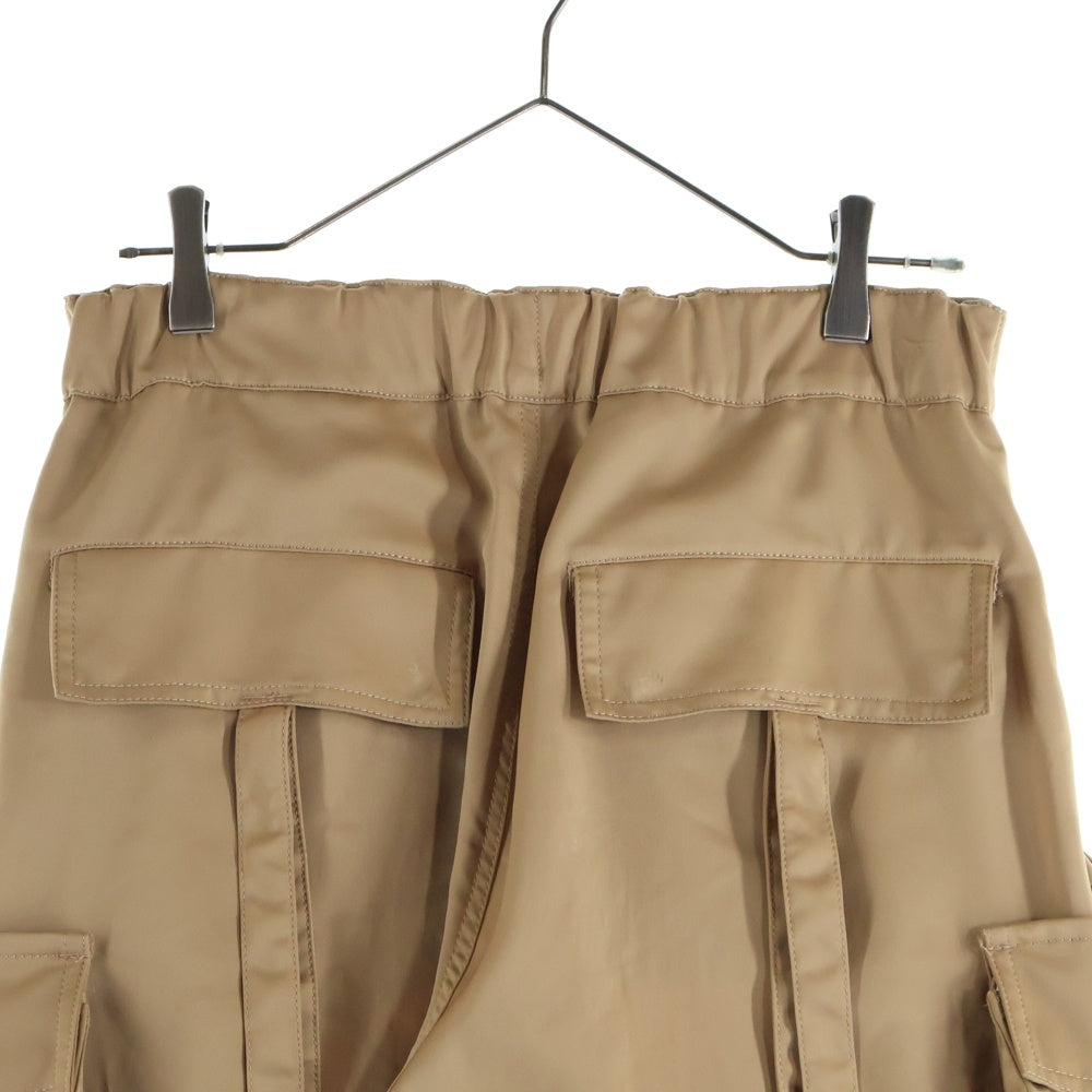 TAAKK(ターク) 21SS SATIN PANTS サテンカーゴ ワイドパンツ スラックス ベージュ TA21SS-PT019