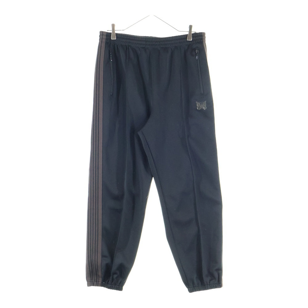 Needles(ニードルス) Zipped Track Pant Poly Smooth PU276 ジップド サイドライン トラックパンツ ブラック