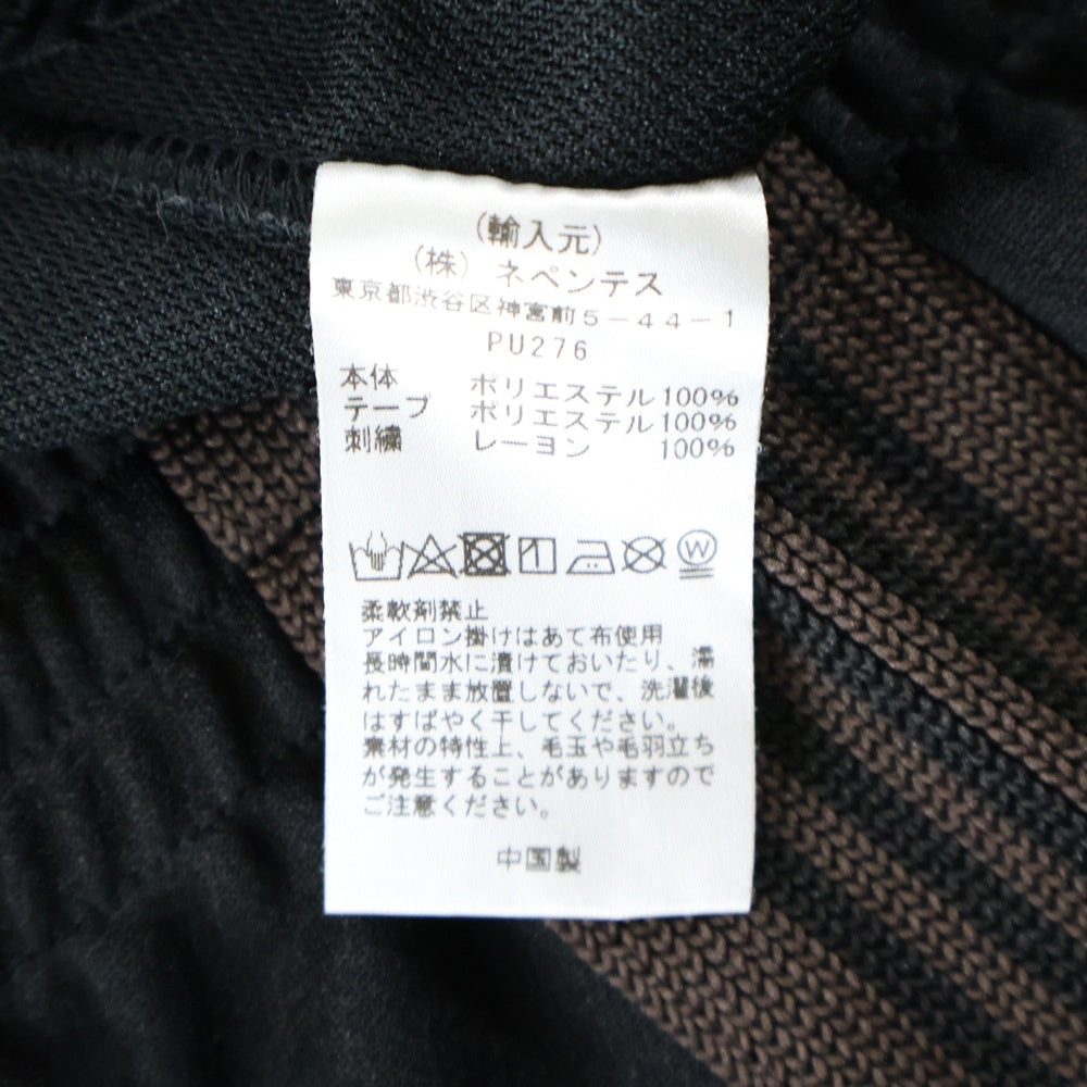 Needles(ニードルス) Zipped Track Pant Poly Smooth PU276 ジップド サイドライン トラックパンツ ブラック