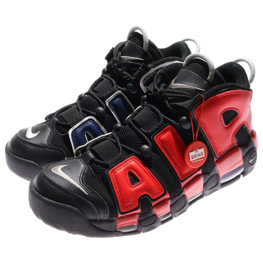 NIKE(ナイキ) AIR MORE UPTEMPO 96 DJ4400-001 エアモアアップテンポ ハイカットスニーカー シューズ ブラック/レッド/ネイビー US10/28cm