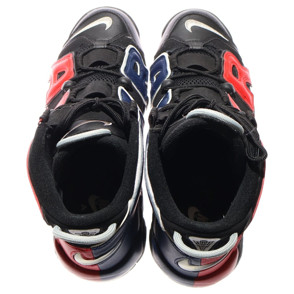 NIKE(ナイキ) AIR MORE UPTEMPO 96 DJ4400-001 エアモアアップテンポ ハイカットスニーカー シューズ ブラック/レッド/ネイビー US10/28cm