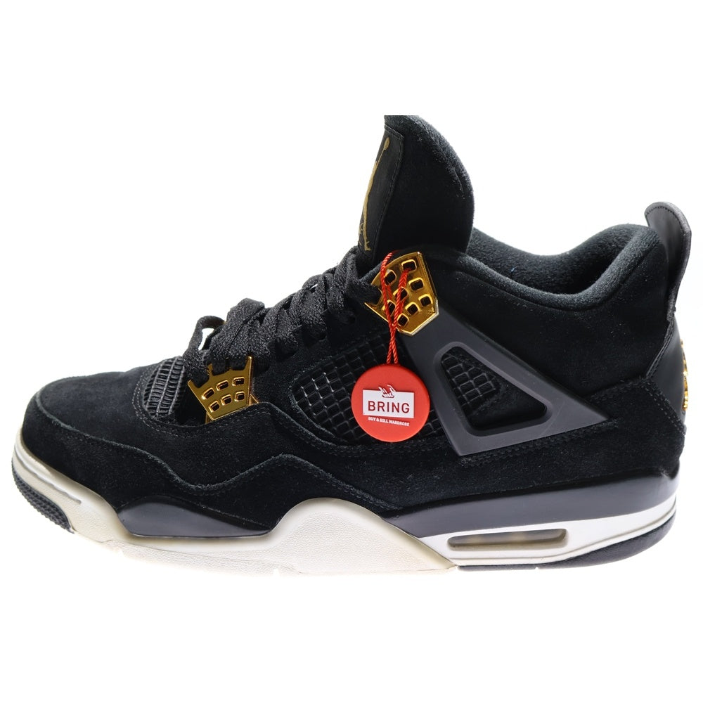 NIKE(ナイキ) AIR JORDAN 4 RETRO ROYALTY 308497-032 エアジョーダン4 レトロ ロイヤルティ ハイカットスニーカー シューズ ブラック/ゴールド US10/28cm