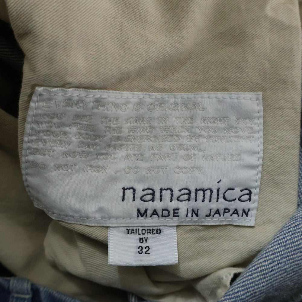 nanamica(ナナミカ) Wide Denim Pants ワイドデニムパンツ ジーンズ インディゴ SUCS306
