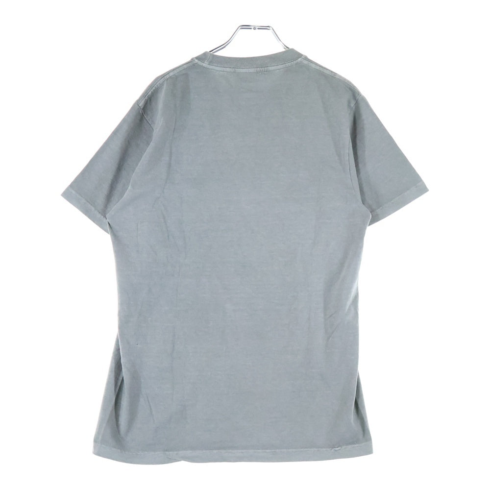 STUSSY(ステューシー) NO.4 PIG DYED TEE フロントロゴプリント クルーネック半袖Tシャツカットソー グレー