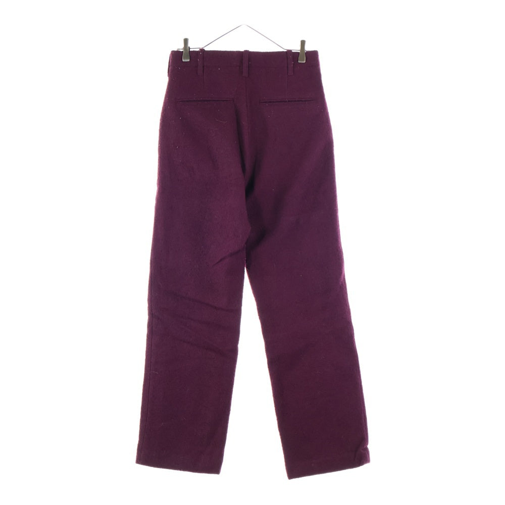 STUSSY(ステューシー) Relaxed Trouser Textured Wool 116686 リラックス テクスチャード ウール トラウザーズ ストレートパンツ ボルドー