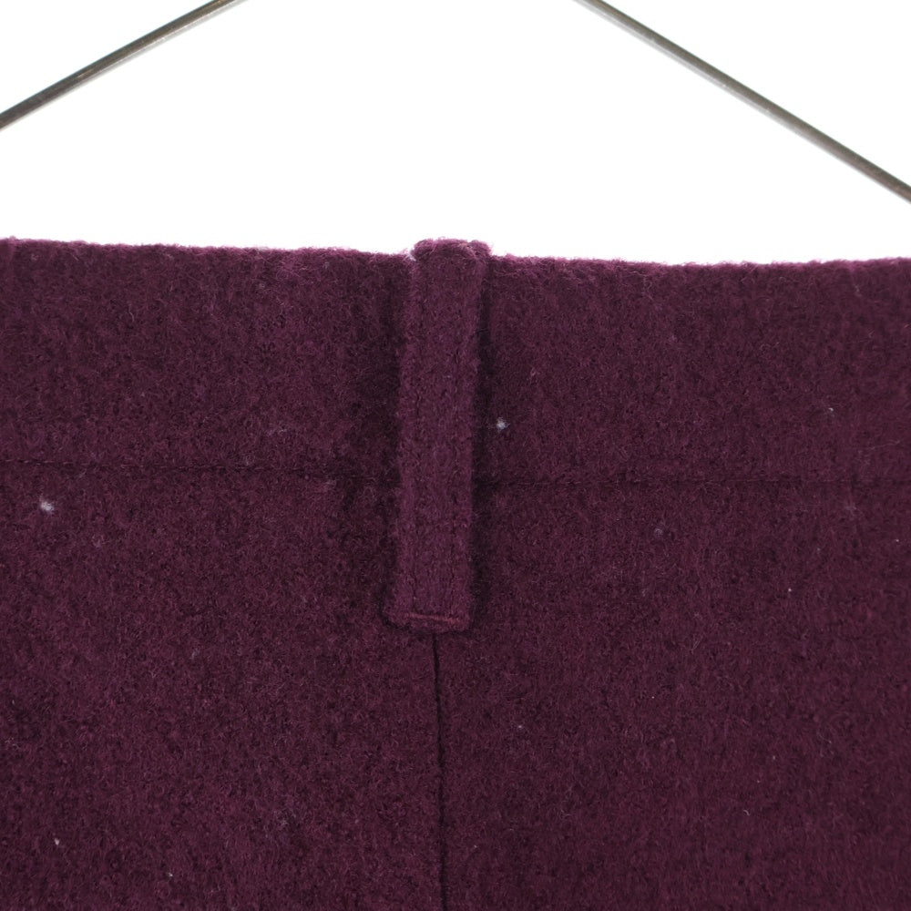 STUSSY(ステューシー) Relaxed Trouser Textured Wool 116686 リラックス テクスチャード ウール トラウザーズ ストレートパンツ ボルドー