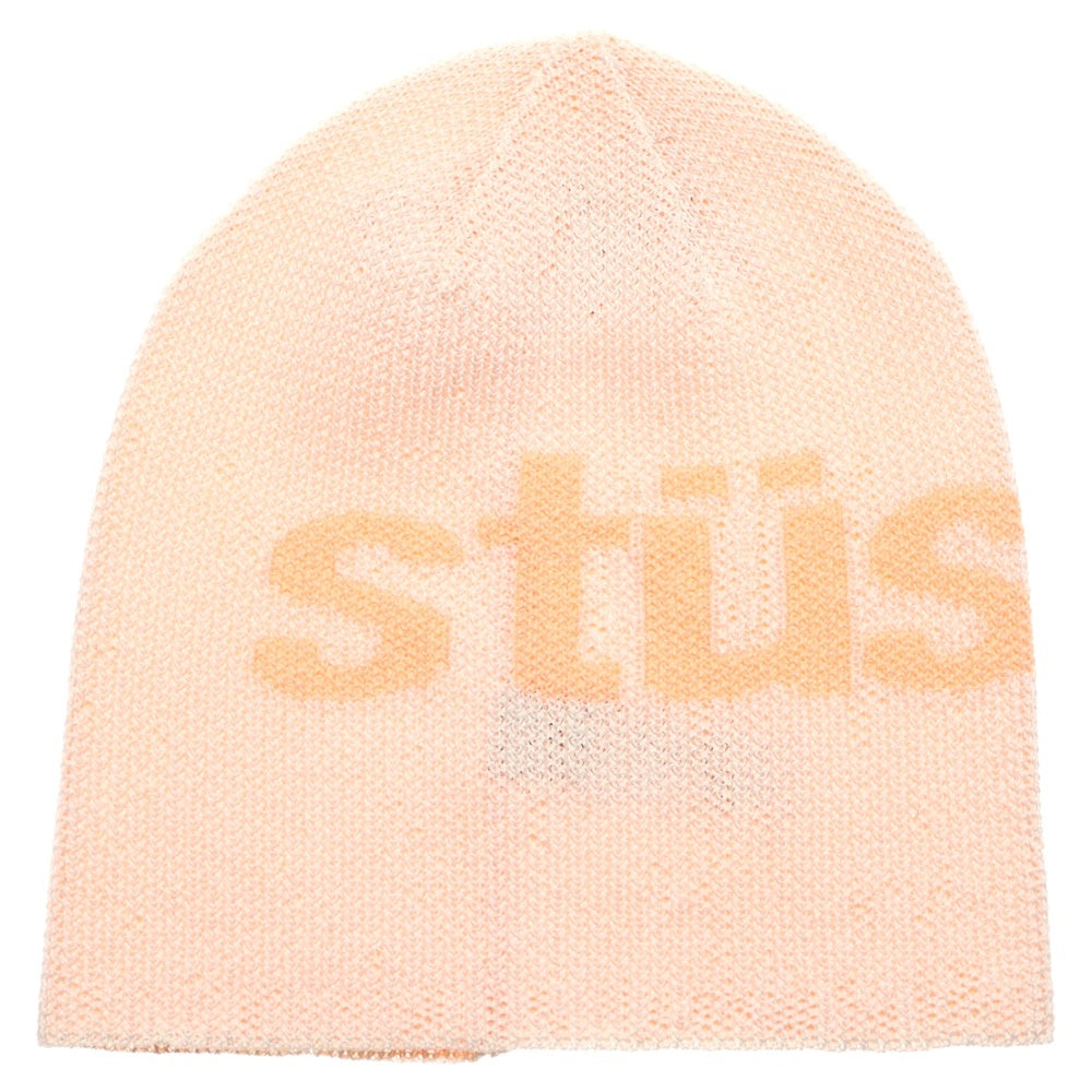 STUSSY(ステューシー) 24SS Helvetica UV Skullca 1321210 ロゴ ニットキャップ ビーニー ニット帽 帽子 オレンジ