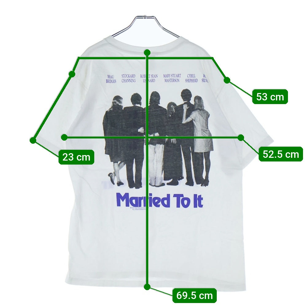 VINTAGE(ヴィンテージ) 90S VINTAGE Married To It Tee マリード トゥ イット オリジナルプロモーション プリント 1991年コピーライト クルーネック半袖Tシャツカットソー ムービーT
