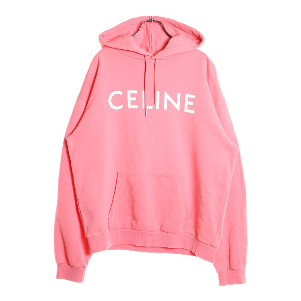 CELINE(セリーヌ) クラシックロゴプルオーバーパーカー フーディ ピンク 2Y321670Q