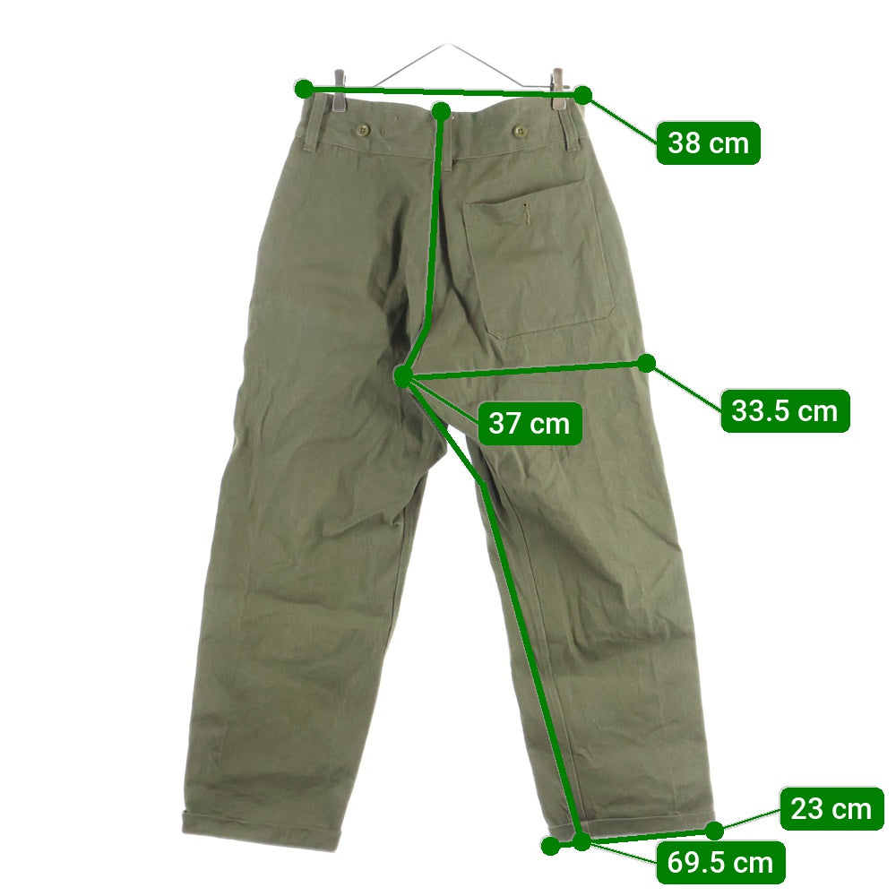 WAIPER.inc(ワイパー) 1950's MADE OF KAIHARA DENIM WP1017 イギリス軍 ヴィンテージ グリーンデニム トラウザーパンツ グリーン