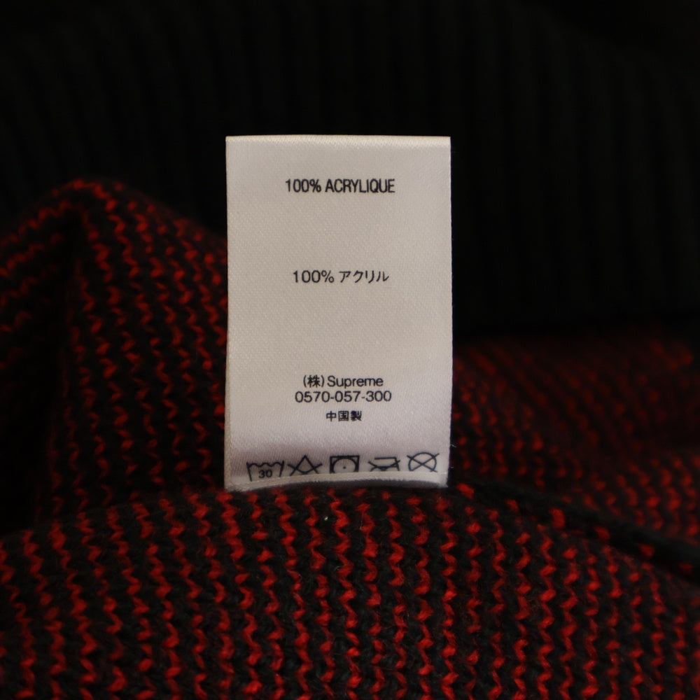 SUPREME(シュプリーム) 21AW ×THRASHER Sweater ×スラッシャー ジャガードロゴ クルーネックニットセーター ブラック