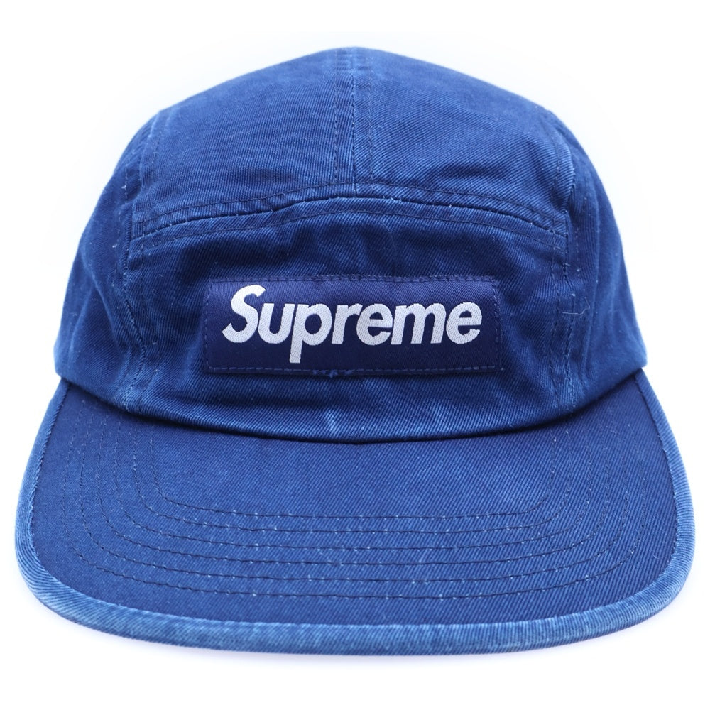 SUPREME(シュプリーム) 25SS Washed Chino Twill Camp Cap ウォッシュド ボックスロゴ キャンプキャップ ブルー