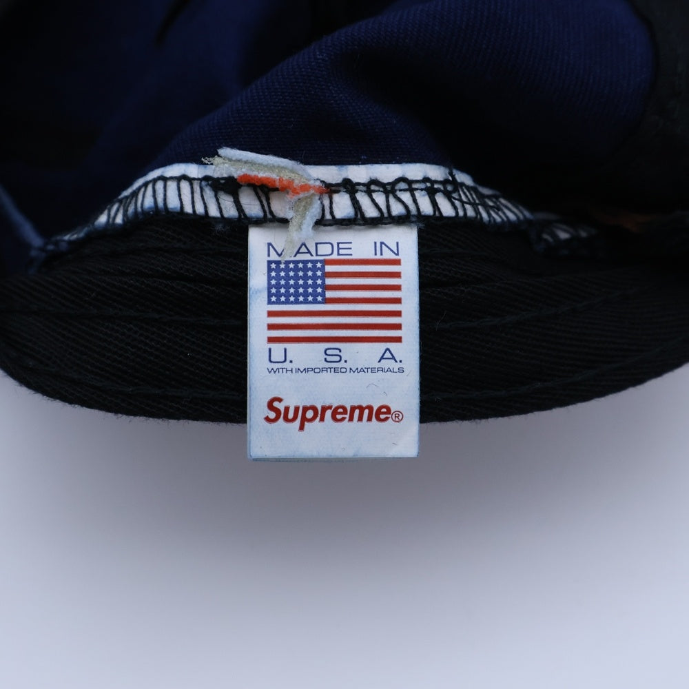 SUPREME(シュプリーム) 25SS Washed Chino Twill Camp Cap ウォッシュド ボックスロゴ キャンプキャップ ブルー