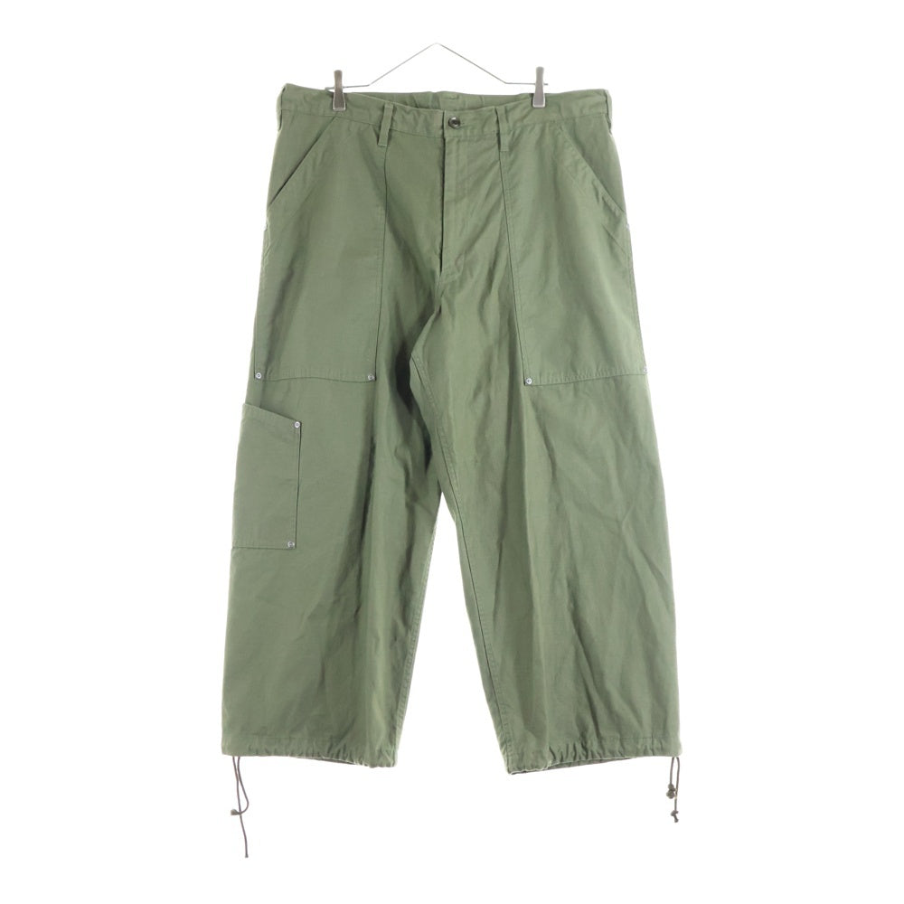 Y's(ワイズ) 23SS WIDE STRAIGHT PANTS YH-P83-071 ワイド ストレイトパンツ カーキ