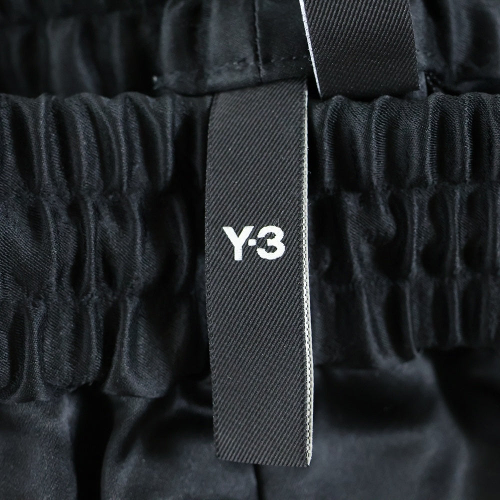 Y-3(ワイスリー) 3-STRIPES WIDE NYLON PANTS IP5589 スリーストライプ ワイドナイロンパンツ ブラック